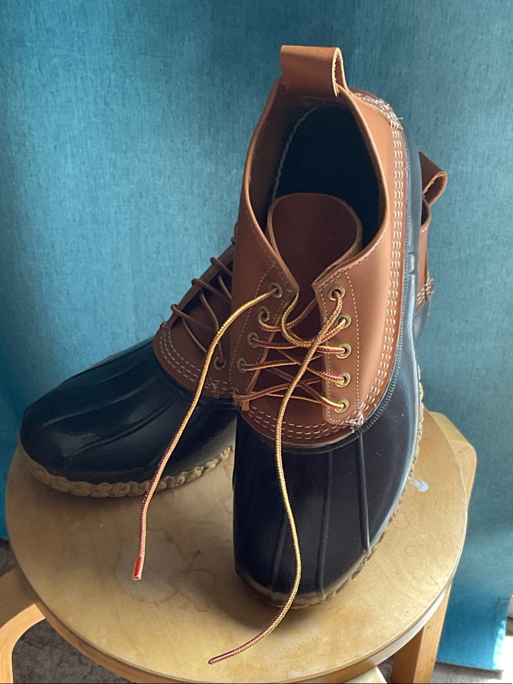 L.L. Bean Two-Tone Duck Boots  BEAN BOOTS size 13M mens brown and tan
